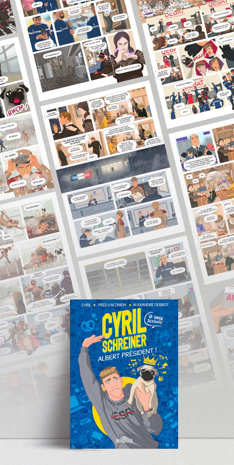 planche-illustration_04 Planches BD de l'album Cyril Schreiner - Albert Président
